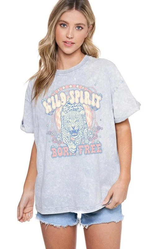 Weekend Specials You Can't Miss Wild Spirit Born Free Graphic Tshirt