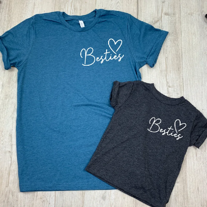 Major Savings Besties Mini Logo Mum & Kid Matching Tees (MRK X)