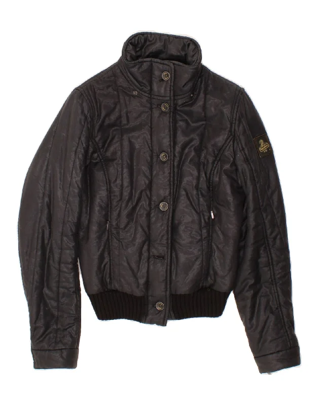 Weekend Specials to Grab REFRIGIWEAR Womens Cruz Bomber Jacket UK 12 Medium Black