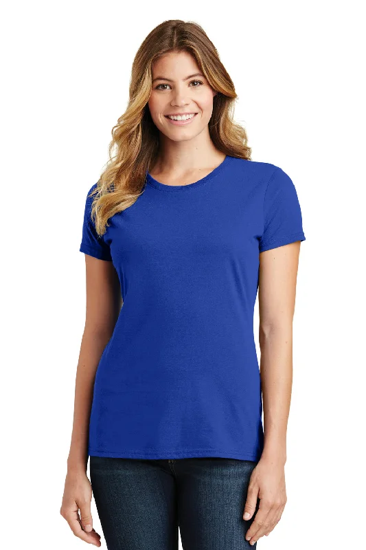 Super Savings Port & Company Womens Fan Favorite Short Sleeve Crewneck T-Shirt - True Royal Blue