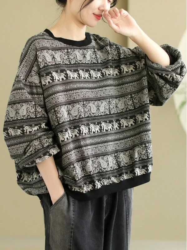 Price Drop Women Spring Retro Fashion Loose Casual Sweater