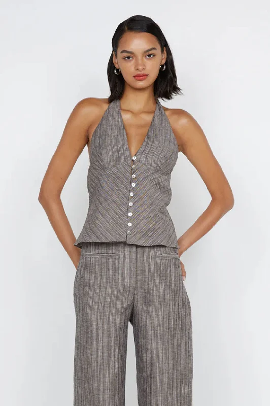 Lowest Price Bec & Bridge Zuri Halter Top - Taupe