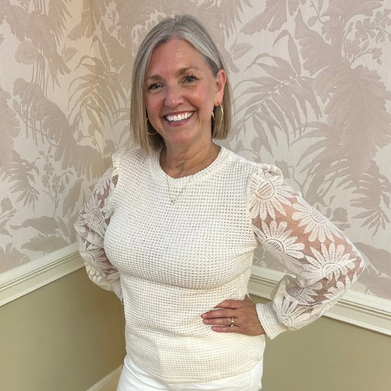 Deal Frenzy Remington Sunflower Top | Beige