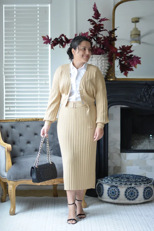Weekend Deal Cora Tan Knit Set