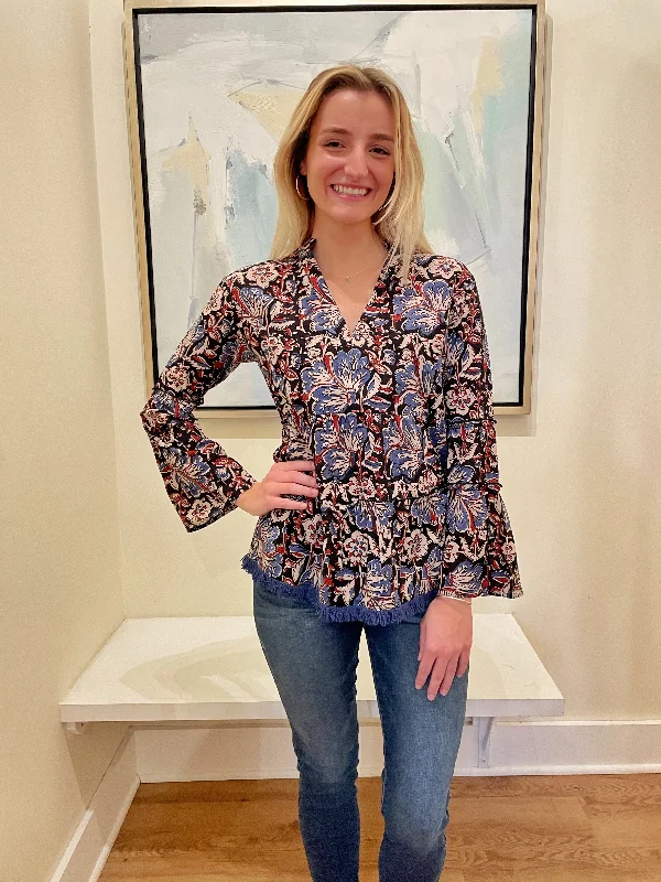 Warehouse Sale Rye Top Night Blooms
