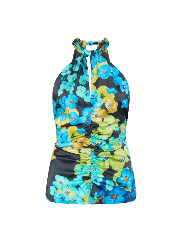 Black-Turquoise-Floral