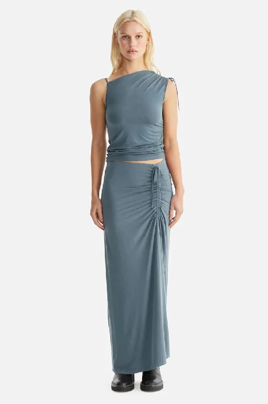 Weekend Offers You Can't Ignore Ena Pelly Joey Ruched Top - Teal