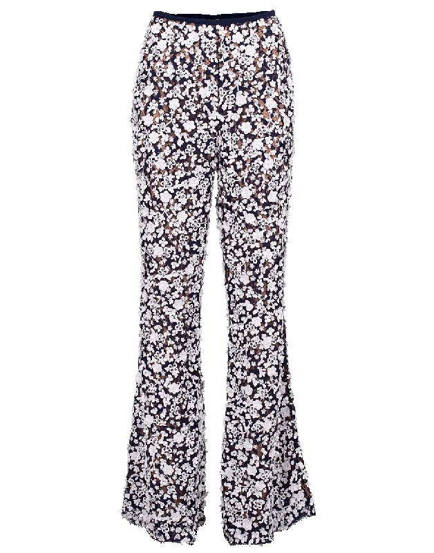 Best Seller Floral Embroidered Flare Pant