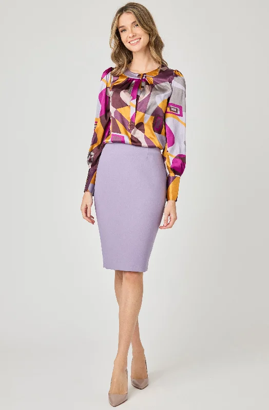 Super Savings Printed Satin Blouse