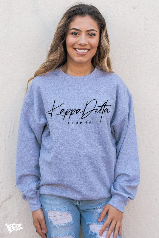 Midnight Madness Kappa Delta Alum Script Crewneck