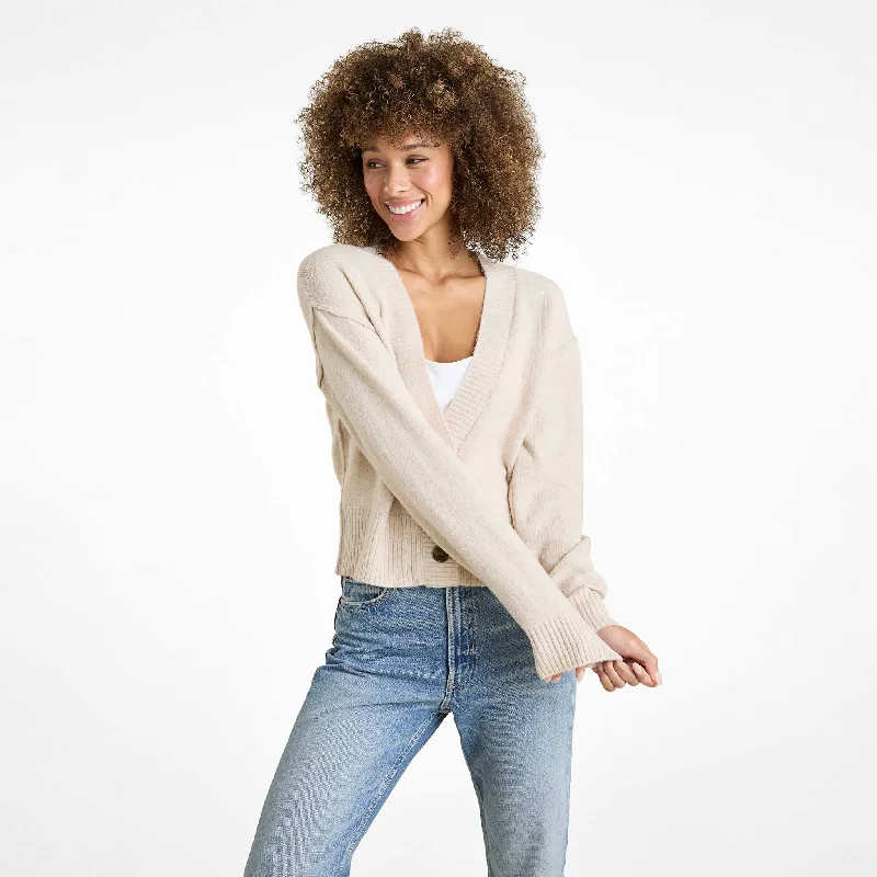Savings Event Cozy Knit Cardigan | Bone