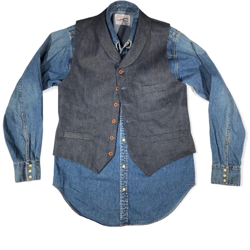 14oz Indigo Cone Mills White Selvage {Limited Quantities} Type D Waistcoat