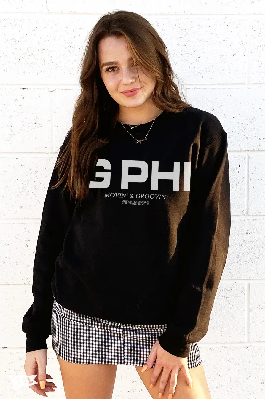 Flash Sale Gamma Phi Beta Groovin' Crewneck