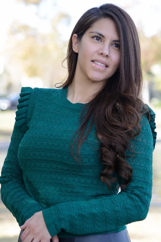 Special Promotion Sia Emerald Light Knit Top