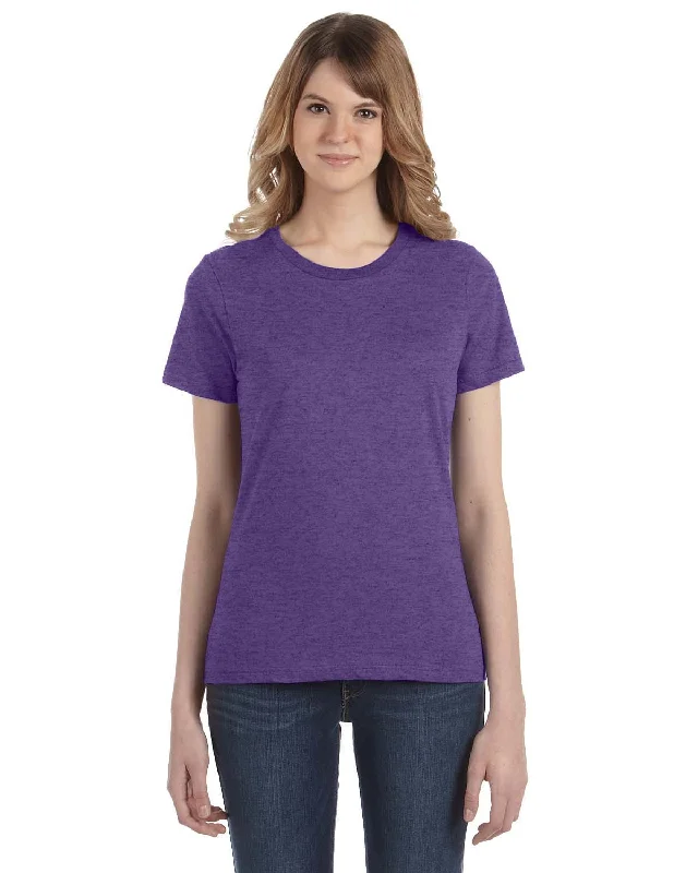 Anvil Ladies Fashion Fit T-Shirt | Heather Purple