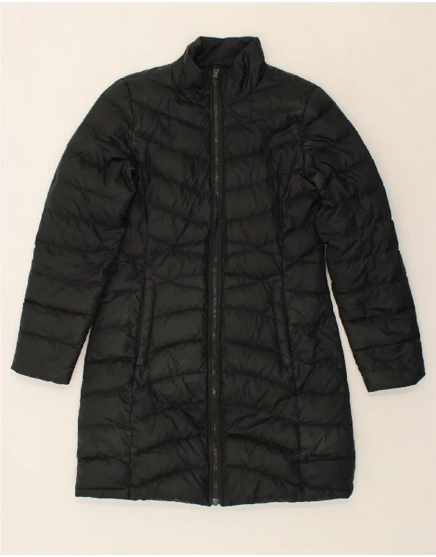 Now or Never FAT FACE Womens Reversible Padded Coat UK 12 Medium Black Polyester