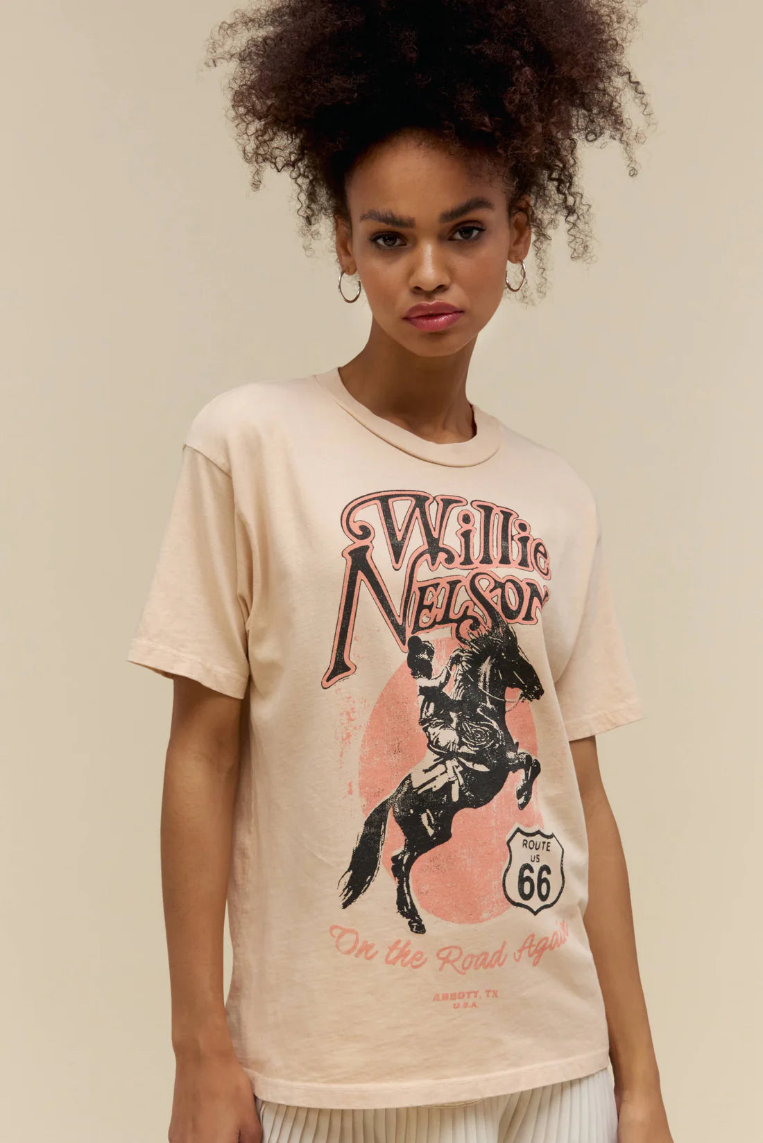 Bonus Offer Daydreamer - Willie Nelson Route 66 Tee