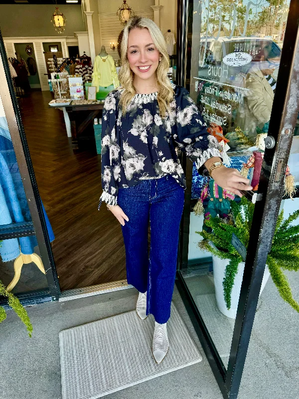 Weekend Deals That Dazzle Rose Black Blouse