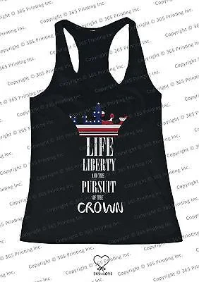 Price Fest Red White and Blue Tank Tops - Life Liberty and the Pursuit of the Crown