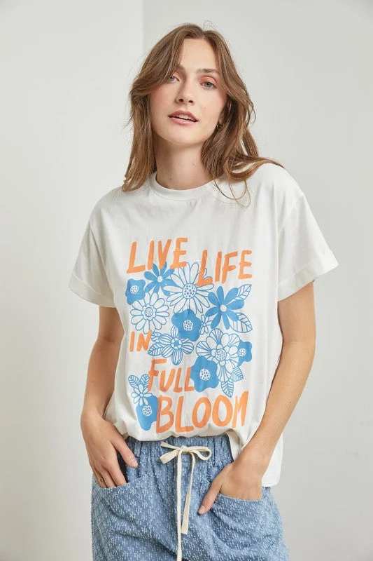 Big Deal Full Bloom Graphic Tshirt