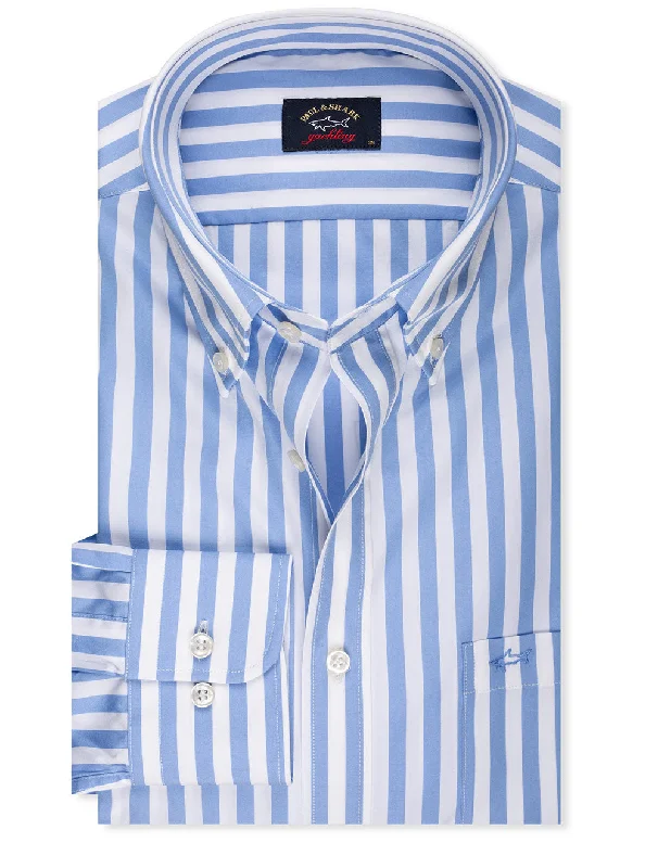 Stripe Buttondown Shirt Blue