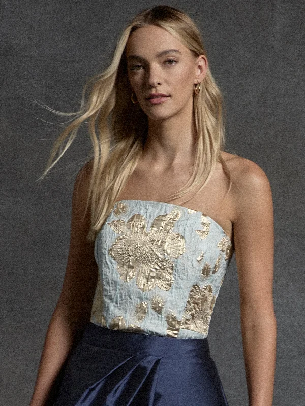 Massive Deal Cressida Bustier - Blue/Cream