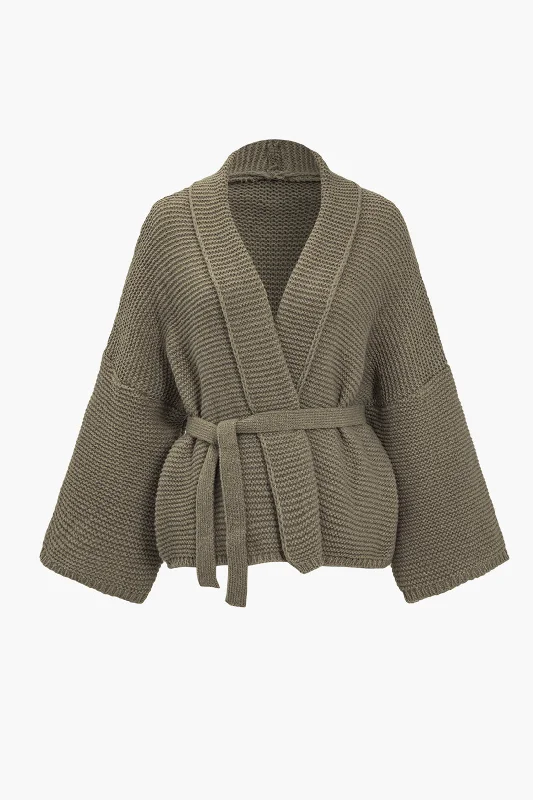 Mega Sale Belted V-neck Sweater Cardigan