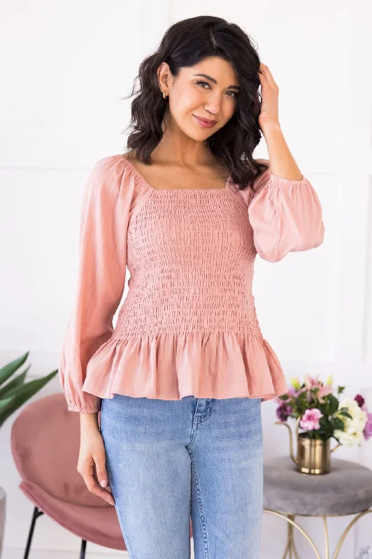 Big Discounts Beautiful Visions Smocked Blouse