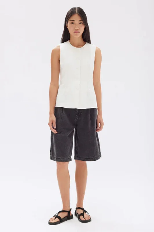 Blowout Deals Assembly Calla Linen Top - Antique White
