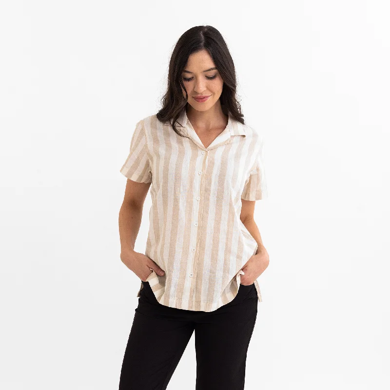 Women's Wheat Striped Cabana Shirt