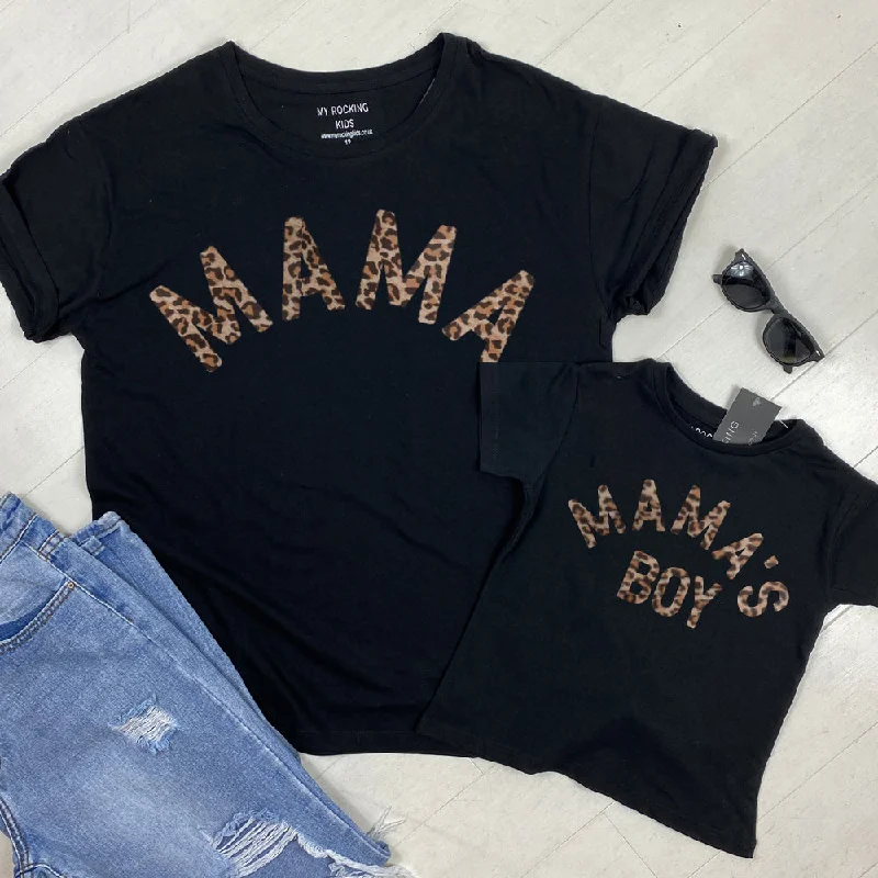 Best Seller Mama & Mama's Boy Leopard T-Shirts (MRK X)