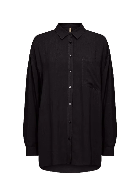 Hurry In Falula 2 Button Up - Black