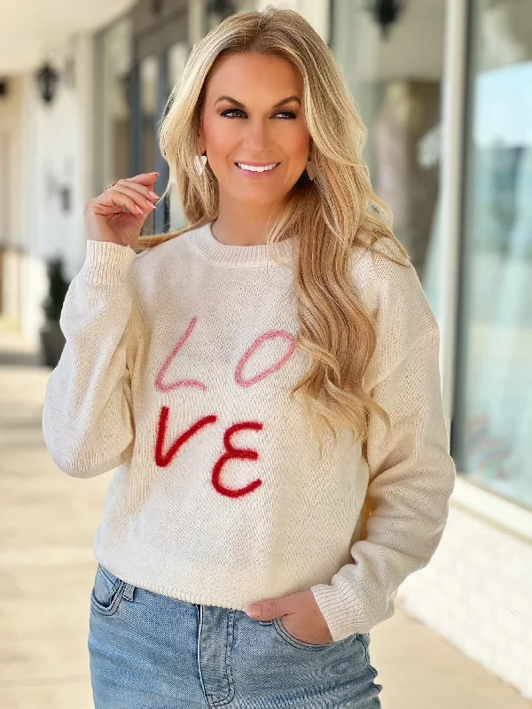 Weekend Discounts to Snag Love Is All You Need Sweater (FINAL SALE)