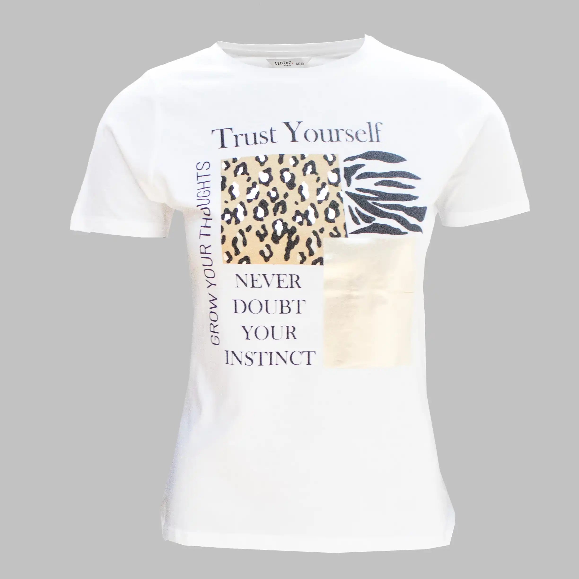 Clearance Event White Printed T-Shirt