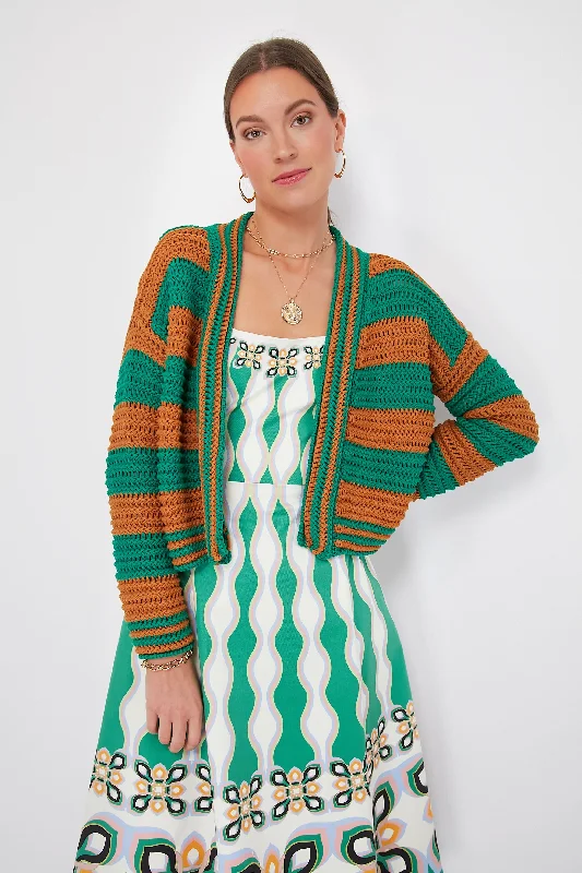 Unwind with Weekend Discounts Ochre and Emerald Summer Bolero