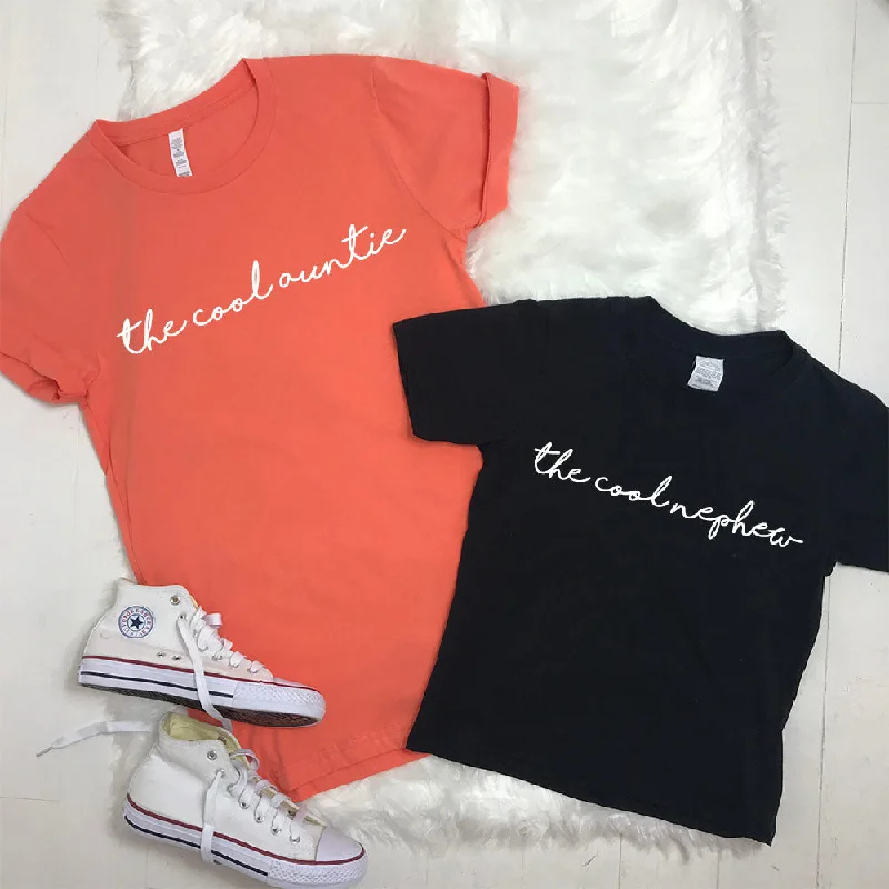 Holiday Sale The Cool Auntie/The Cool Nephew Matching Tees (MRK X)