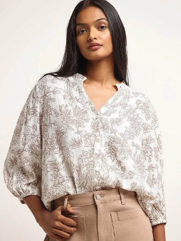 Weekend Bargains to Enjoy LOV Off-White Printed Shirt