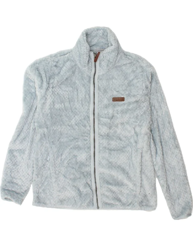 Overstock Sale COLUMBIA Womens Fleece Jacket UK 16 Large Blue Polyester