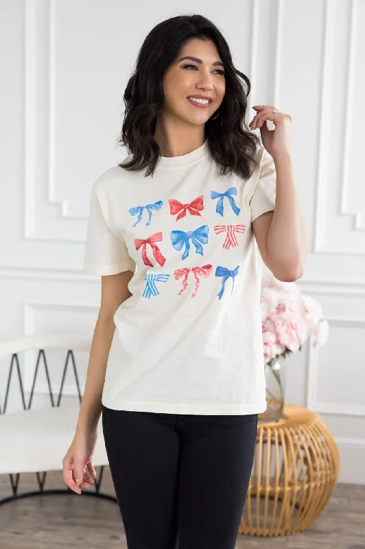 Members Only Patriotic Bows Graphic Tee