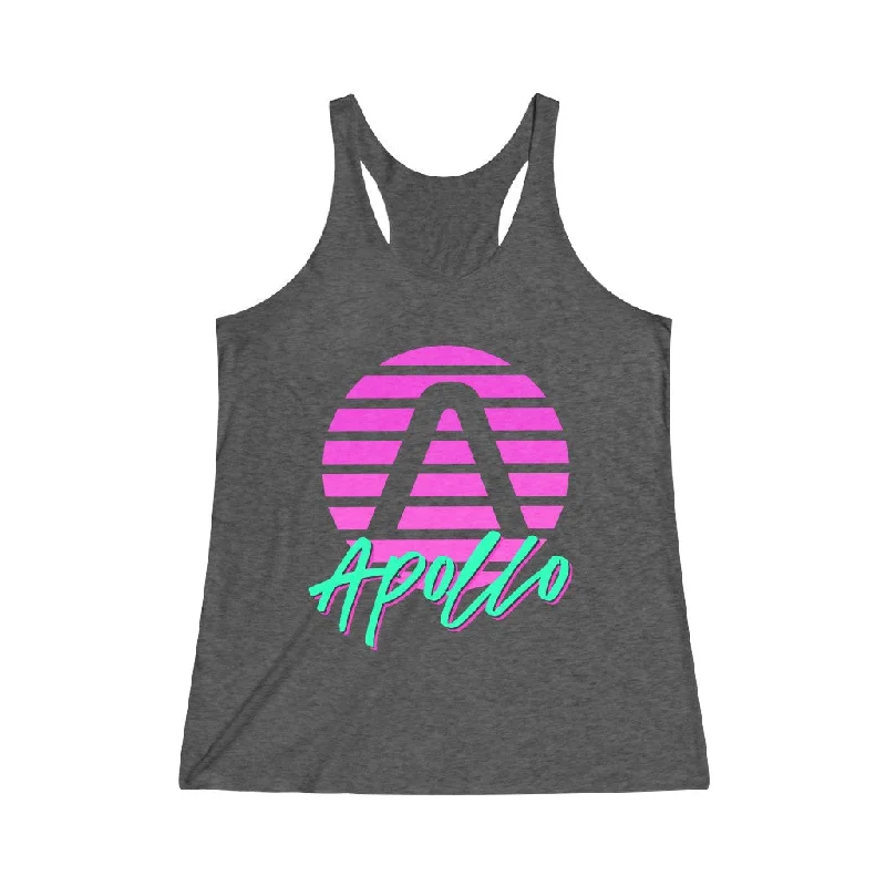 Don't Wait Apollo 80's Women's Tri-Blend Racerback Tank