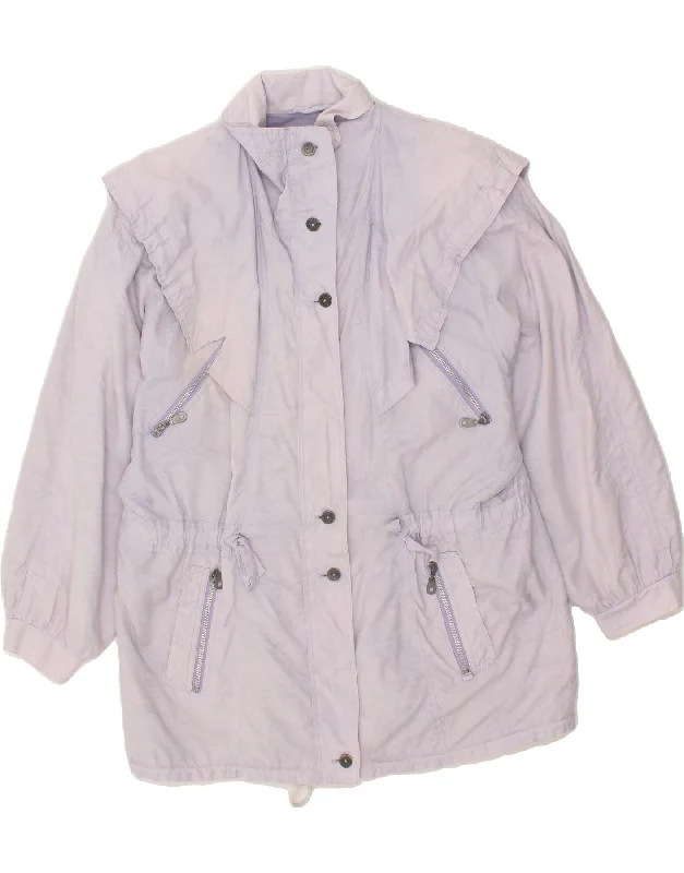 Weekend Savings Sensation VINTAGE Womens Windbreaker Coat IT 42 Medium Purple Cotton Weekend Savings Sensation VINTAGE Womens Windbreaker Coat IT 42 Medium Purple Cotton