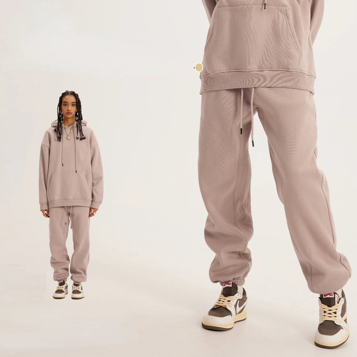 Grey pink-Pants
