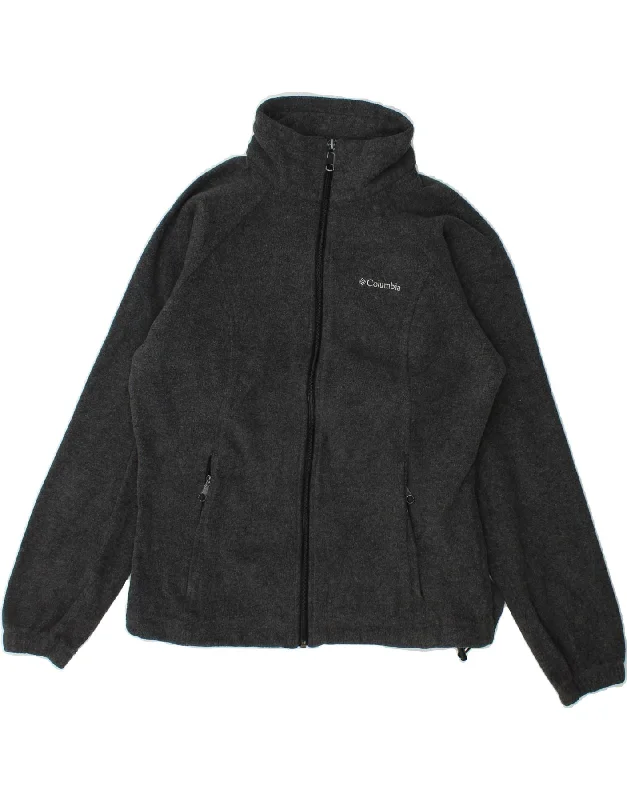 TIME-Limited Offer COLUMBIA Womens Fleece Jacket UK 14 Medium Grey Polyester