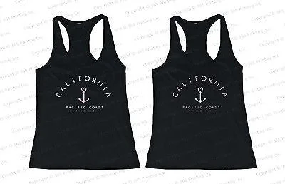 Deal Explosion Best Friend Summer BFF Tank Tops California Pacific Coast Huntington Beach