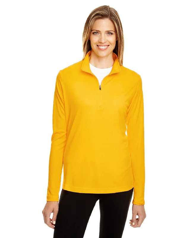 Team 365 Ladies Zone Performance Quarter-Zip | Sp Athletic Gold