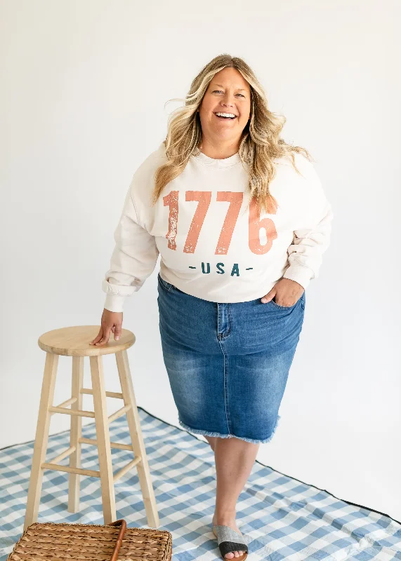 Reduced Prices 1776 Graphic Crewneck Sweatshirt