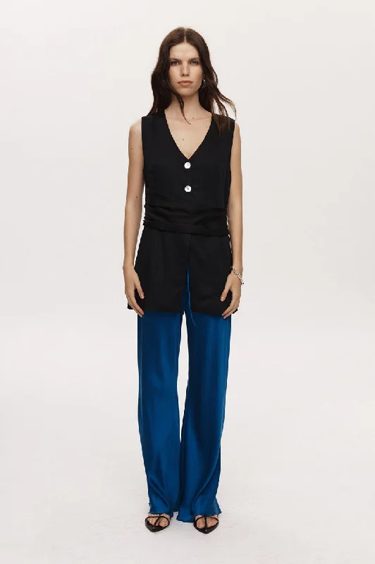 Overstock Marle Hari Vest - Black