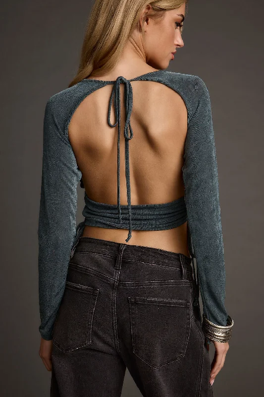Time-Limited Offer Nala Emerald Crop Top