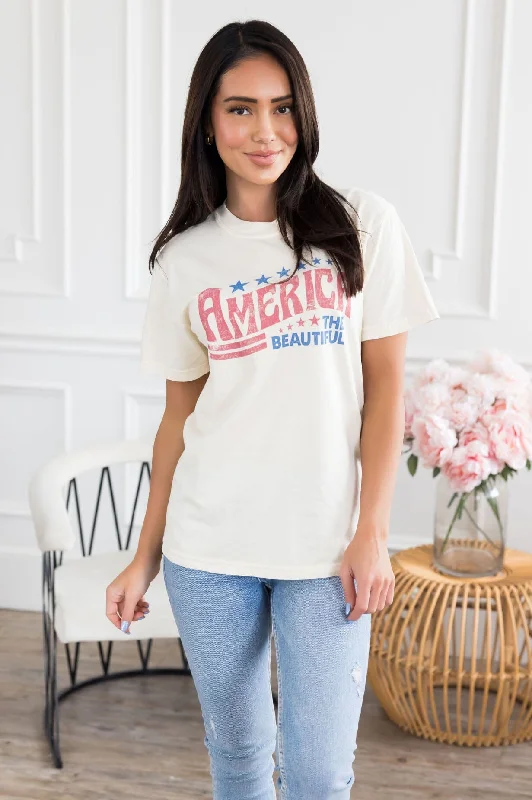 Unmissable Offer America The Beautiful Graphic Tee