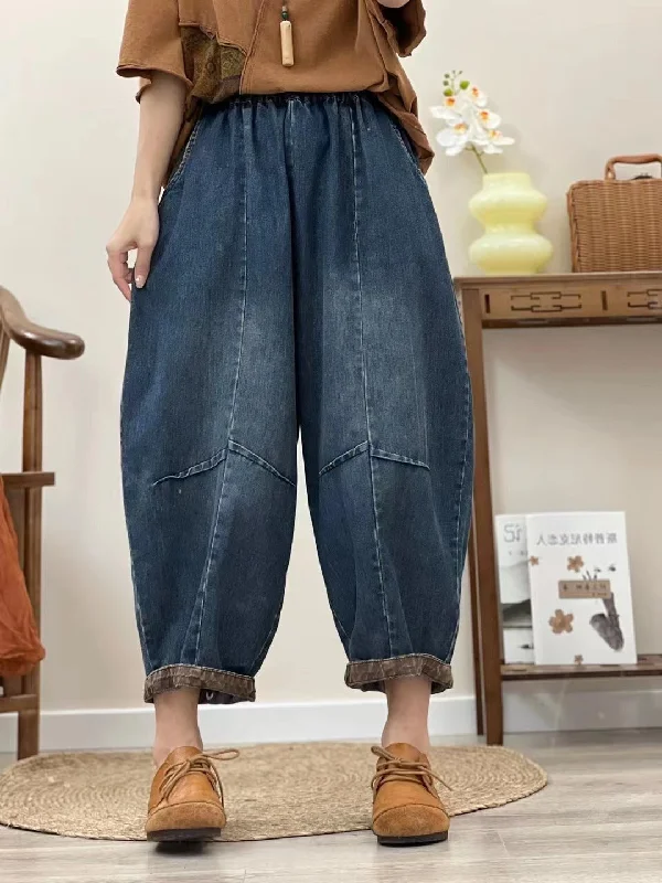 Amazing Deals Spring Retro Fade Loose Harem Denim Pants